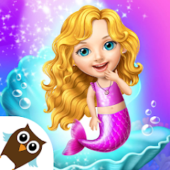 com.tutotoons.app.sweetbabygirlmermaidlife.free logo