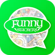 com.funnystickers.forwhatsapp logo