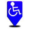 com.pointme.disabledpark logo