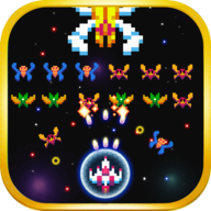 alien.swarm.space.invader.galaxian.galaga logo