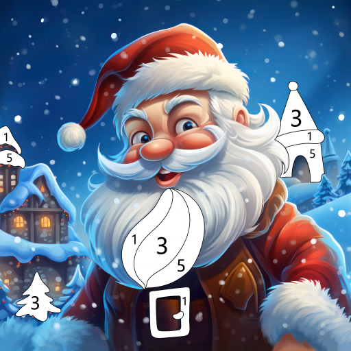 com.christmas.winter.coloring.book.paint.by.number logo