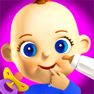 com.kauf.talking.babygamesforkids logo