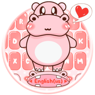 com.ikeyboard.theme.pinkcutehippo logo