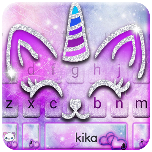 com.ikeyboard.theme.silver.unicorn.cat