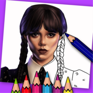 com.wednesday.addams.family.coloring.paint.book